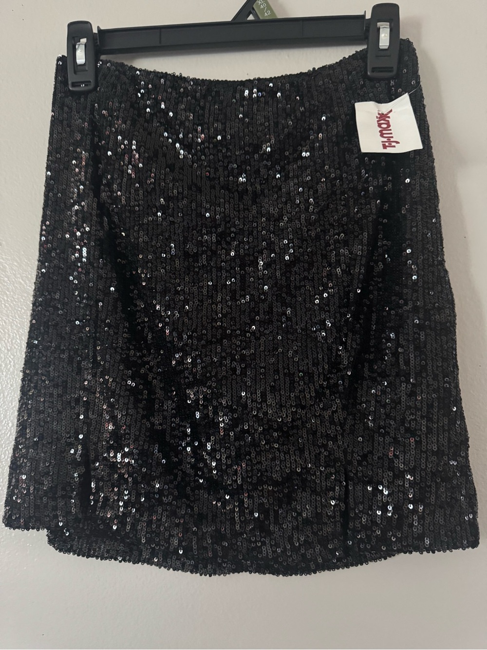 love on a hanger Black Sequin Mini Skirt